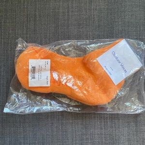 NWT Outdoor Voices Rec ankle socks sz S/M orange